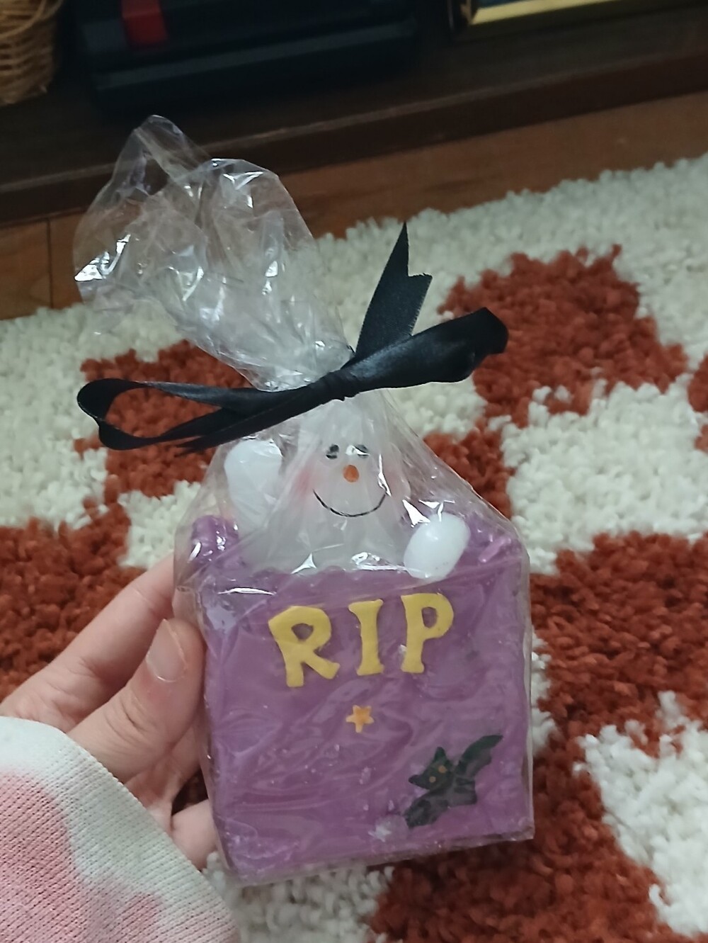 Deadstock Y2K Purple Ghost RIP Candle